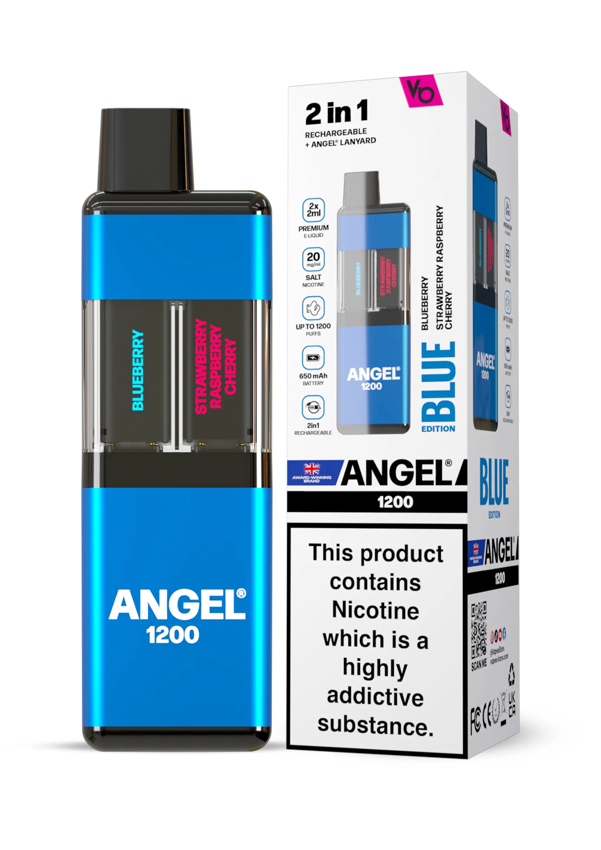 Angel 1200 Prefilled Pod Kit - Yellow Edition