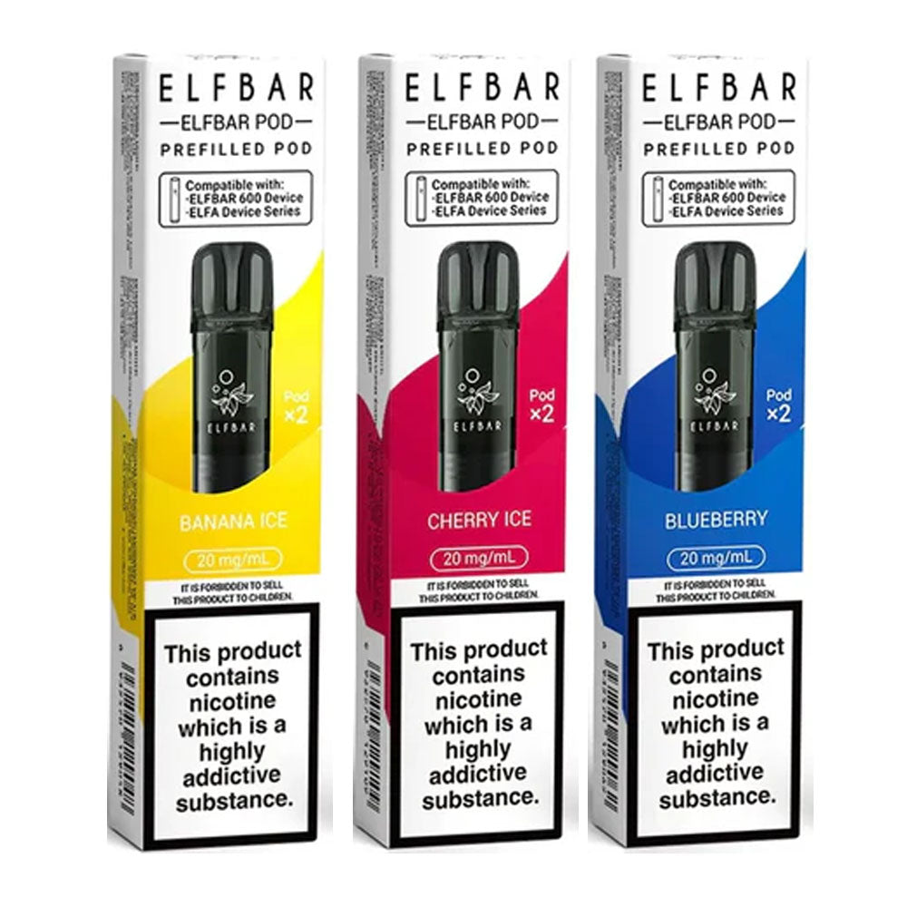 Elf Bar 600 Prefilled Pods (Pack of 2) - Blue Razz Lemonade