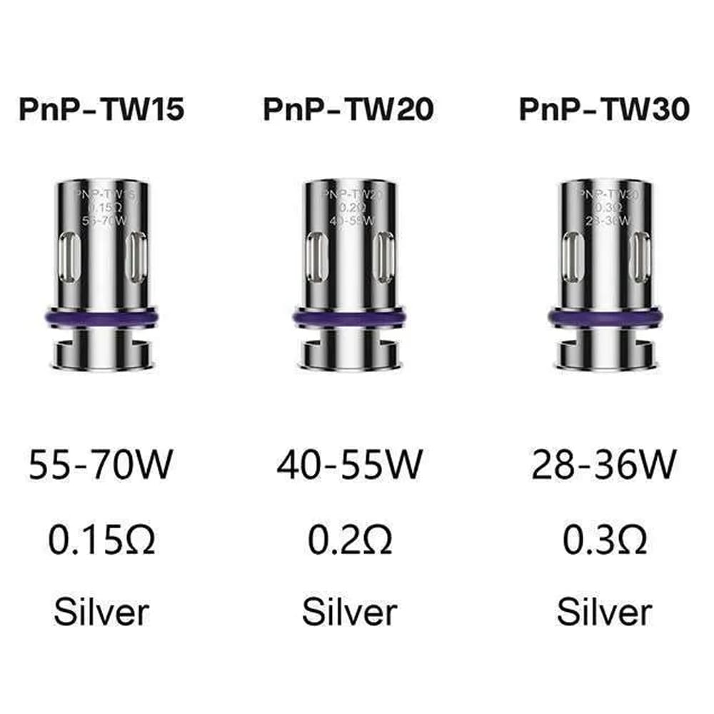 Voopoo PNP TW Replacement Coils (Pack of 5) - PnP-TW15 (0.15Ω)